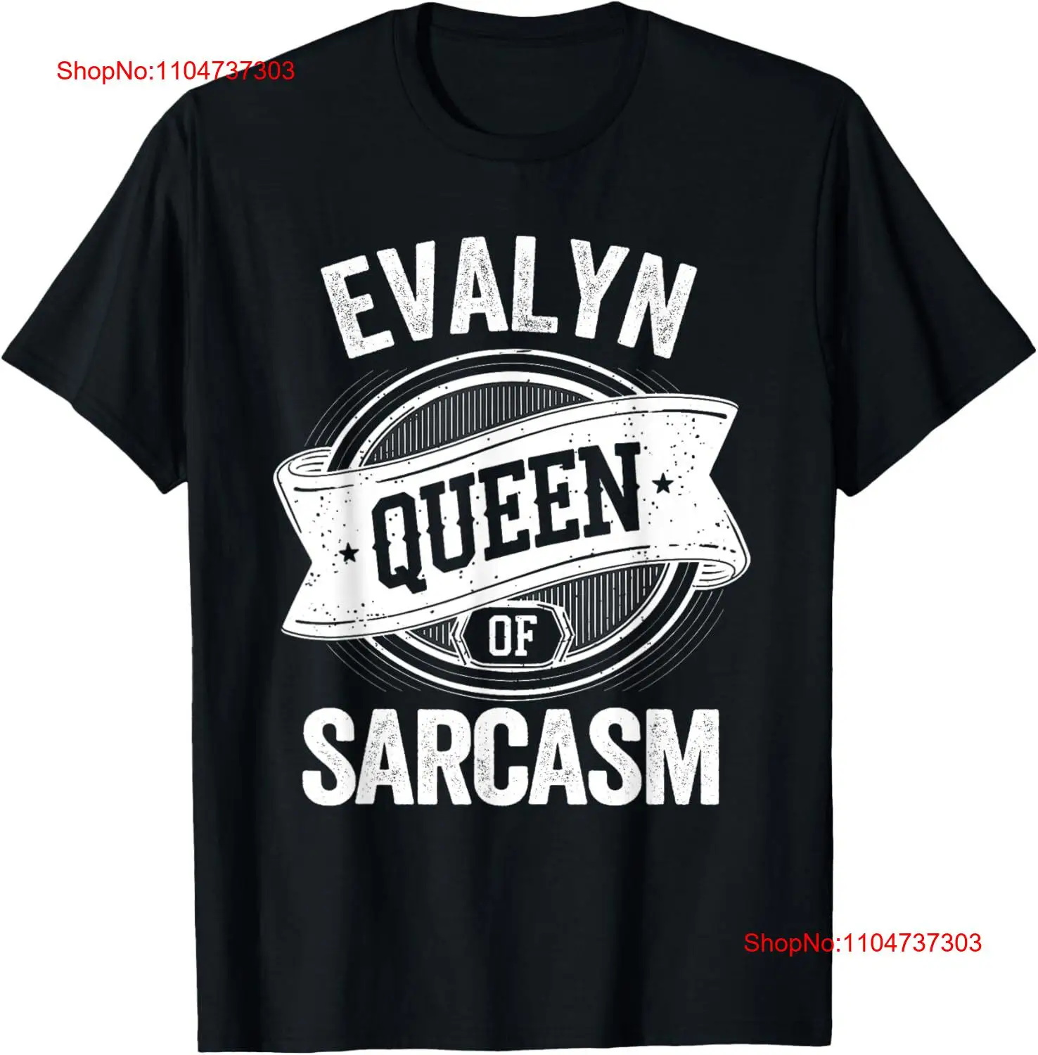Vintage Fashion Names - EVALYN Camiseta com nome da rainha