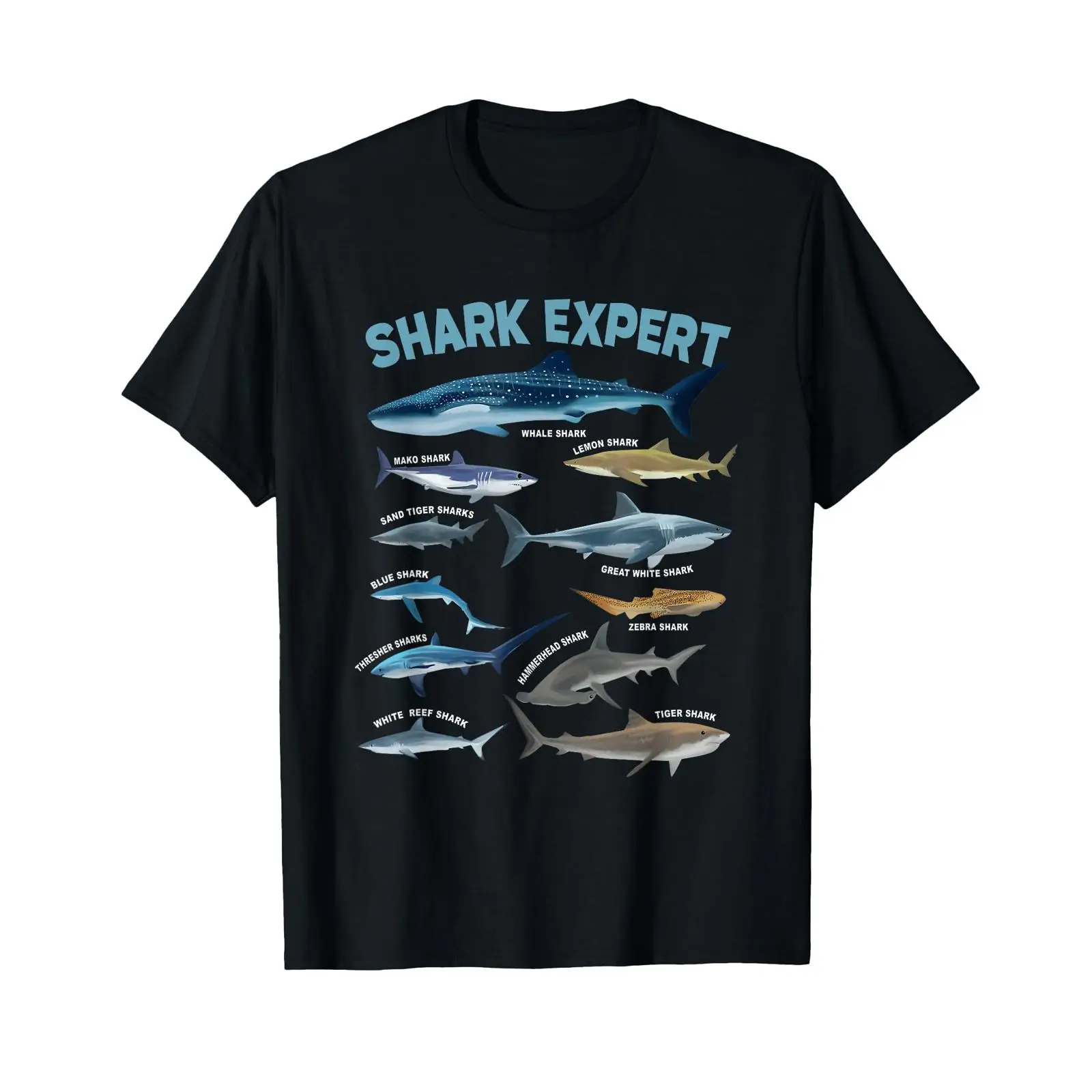 Vintage Fashion Expert - Camiseta Shark Expert Guide com estampa