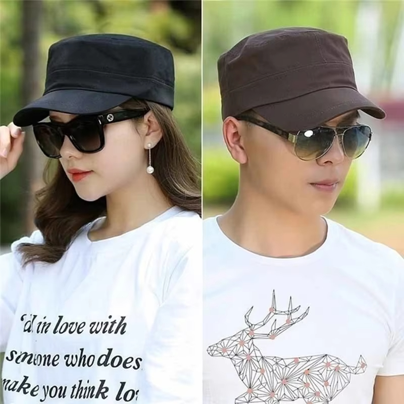 Vintage Fashion Hats - 1PC Boné Militar Clássico Unissex Ajustável