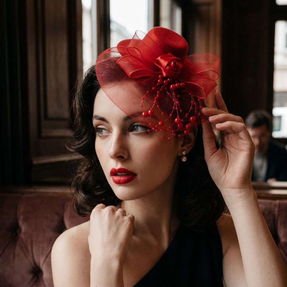 Chapéu Fascinator Vintage Requ - Vintage Fashion Hats avaliação e preço