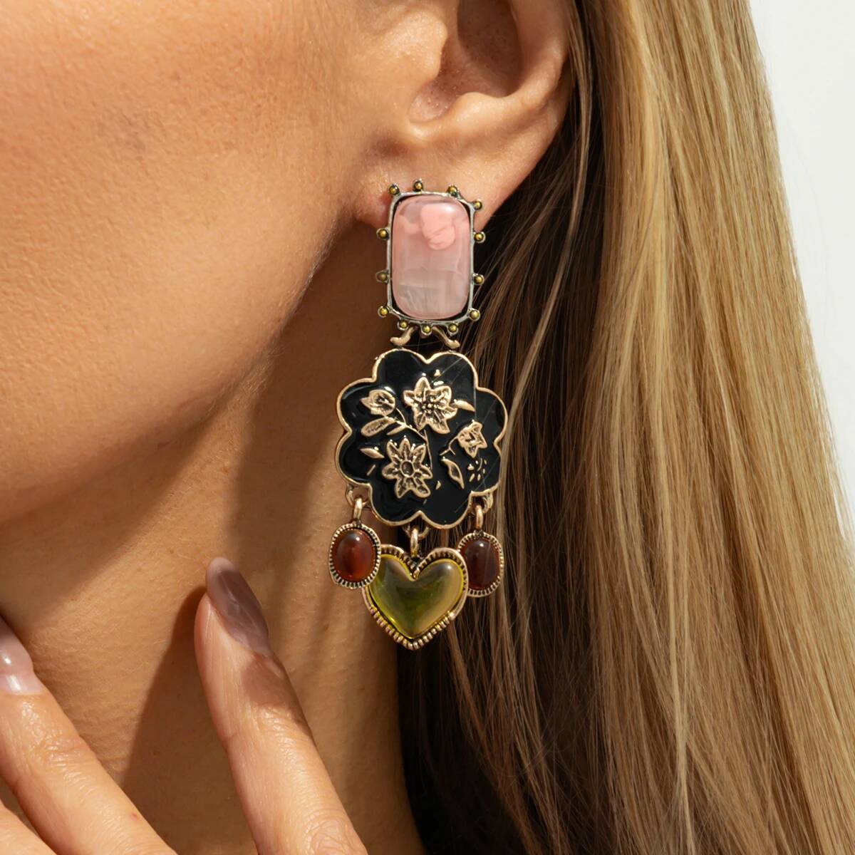 z 2026 novo vintage luxo flor  - Z Vintage Fashion avaliação e preço