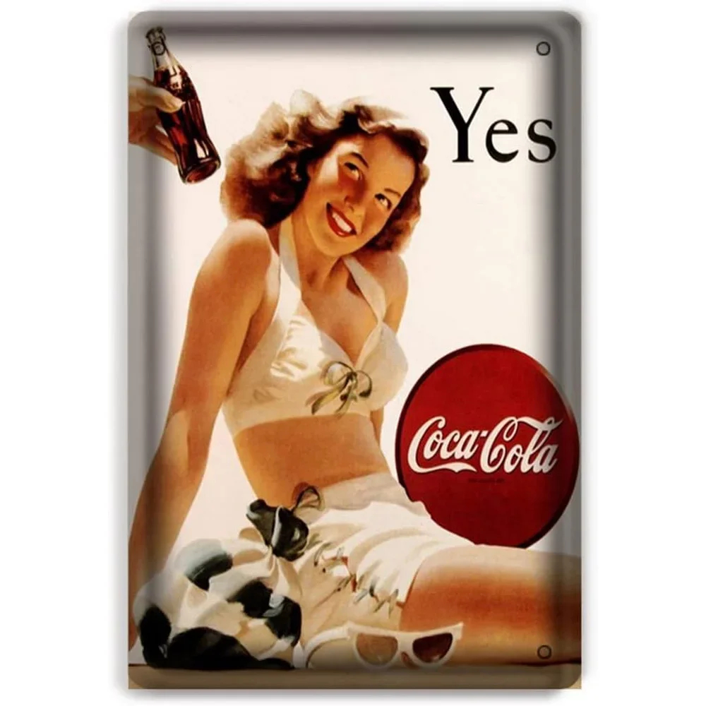 Placa de Metal Vintage com Tem - Vintage Fashion Posters avaliação e preço