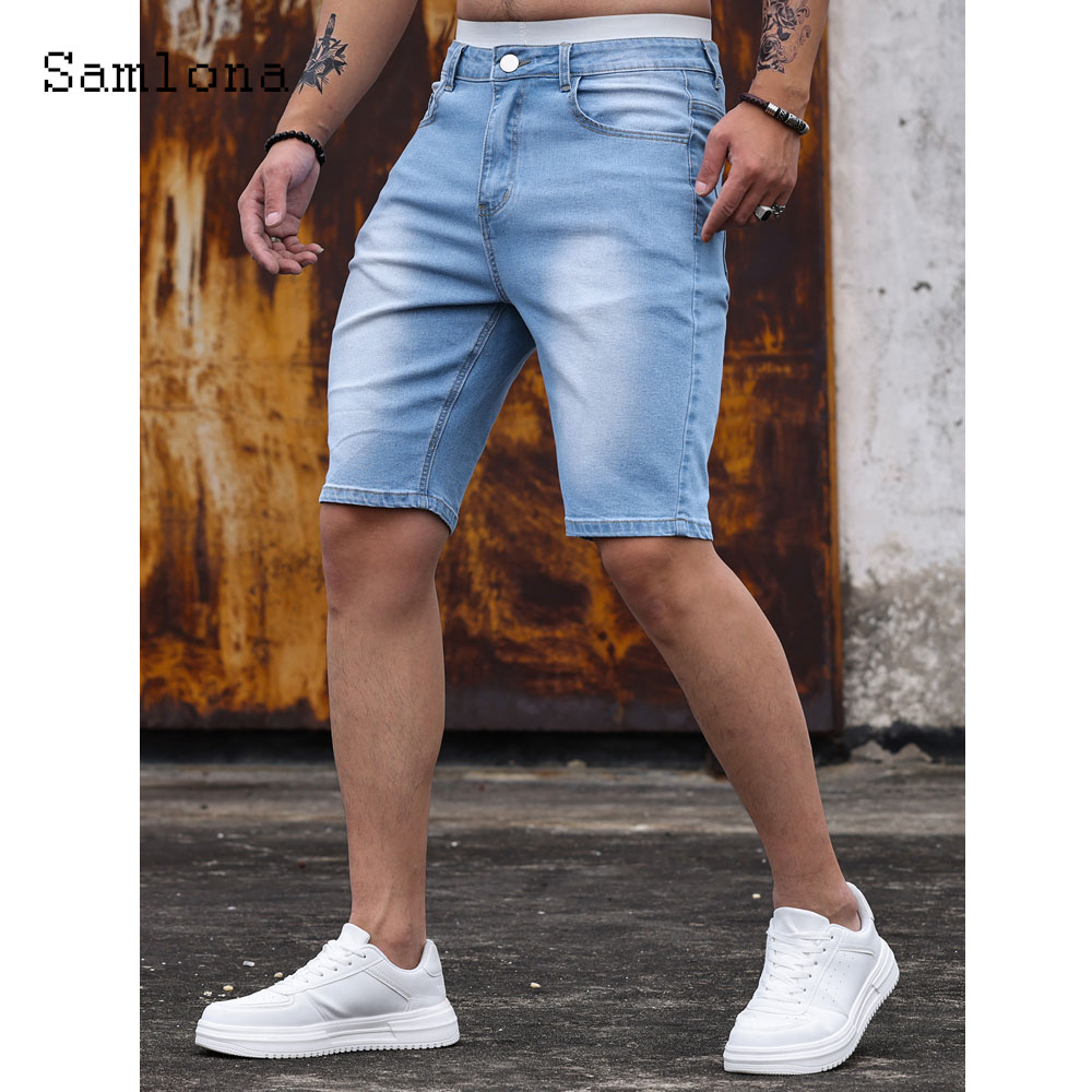 Shorts jeans retalhados mascul - Vintage Fashion Jeans avaliação e preço