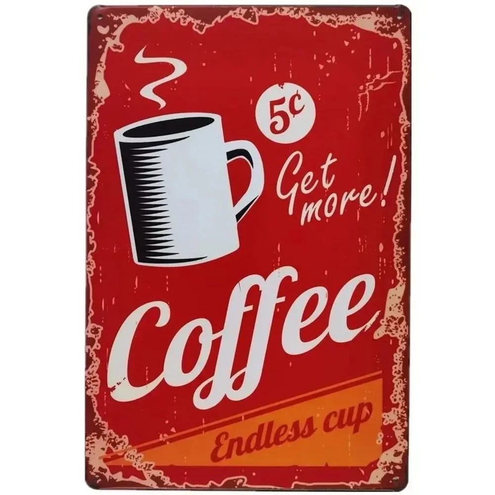 Placas de Metal Decorativas: B - Vintage Fashion Posters avaliação e preço