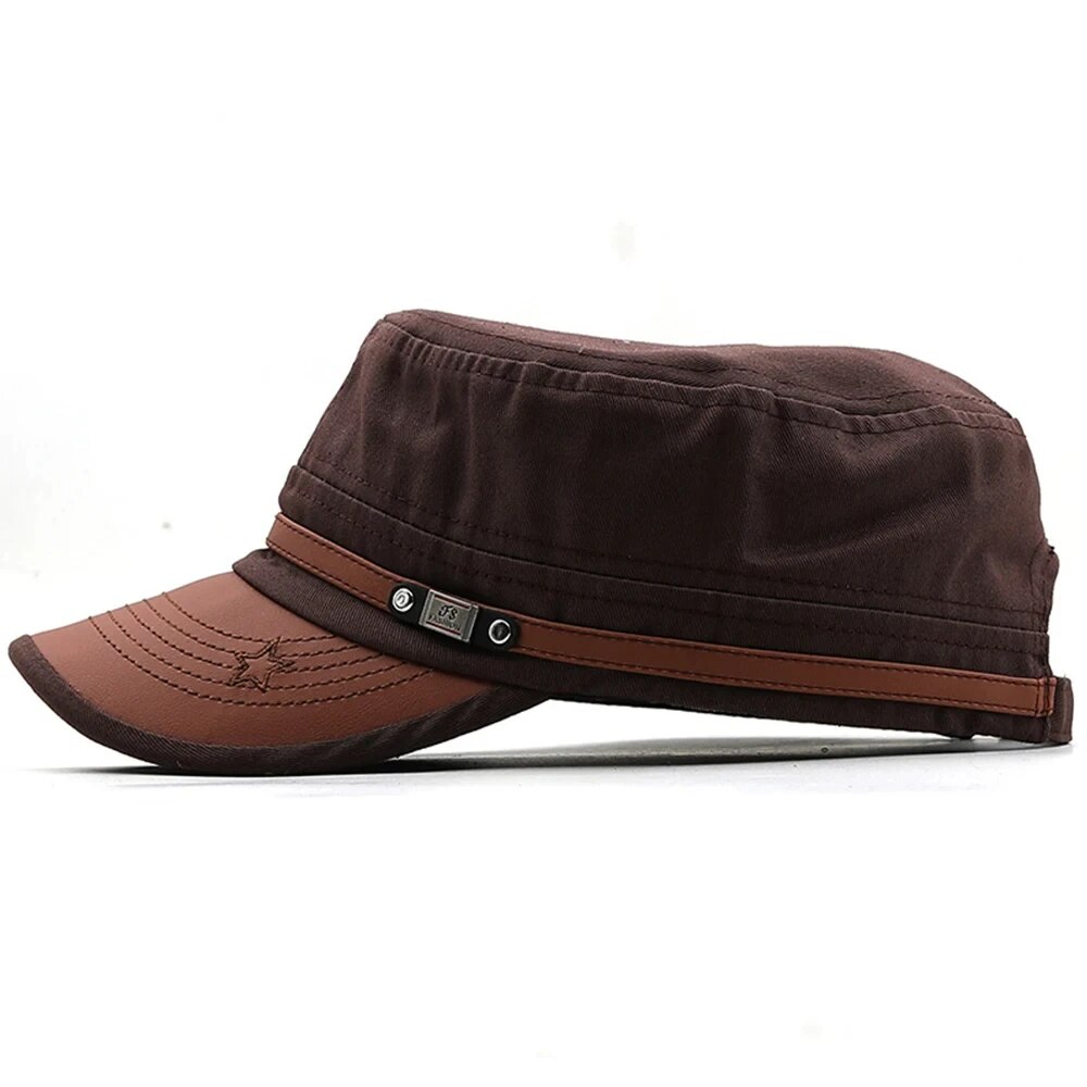 Casual cadete chapéu homem pla - Vintage Fashion Hats avaliação e preço