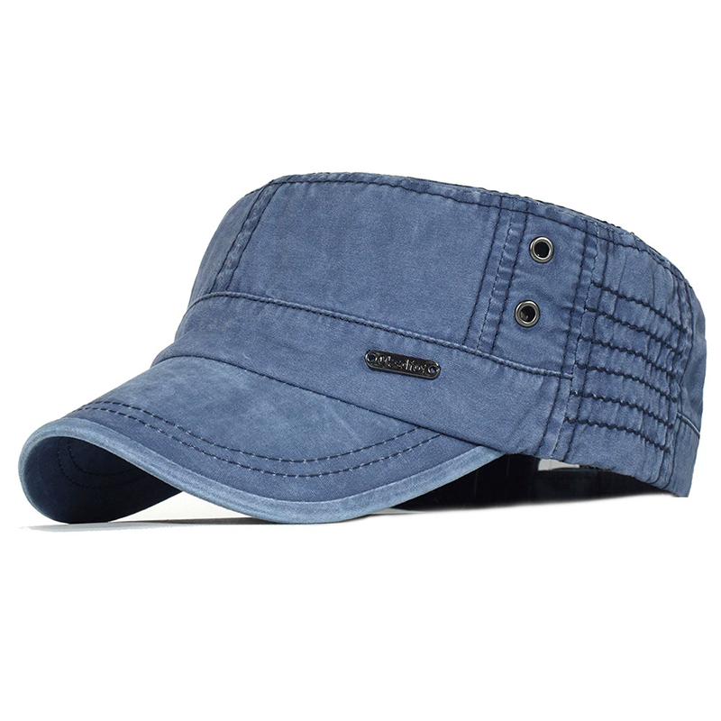 Chapéu plano unissex de algodã - Vintage Fashion Hats avaliação e preço