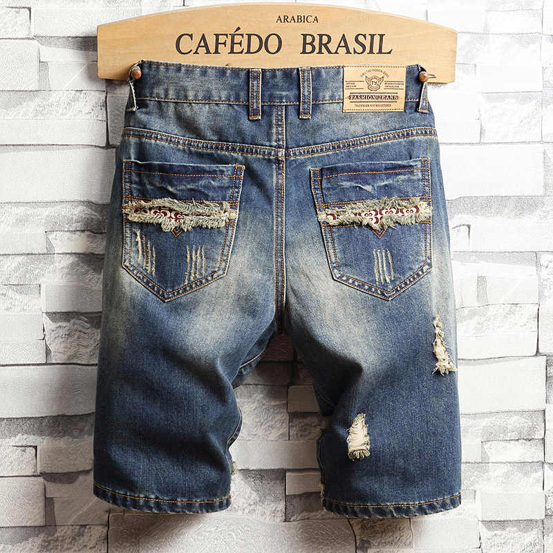 Shorts de Denim Rasgado Estilo - Vintage Fashion Jeans avaliação e preço