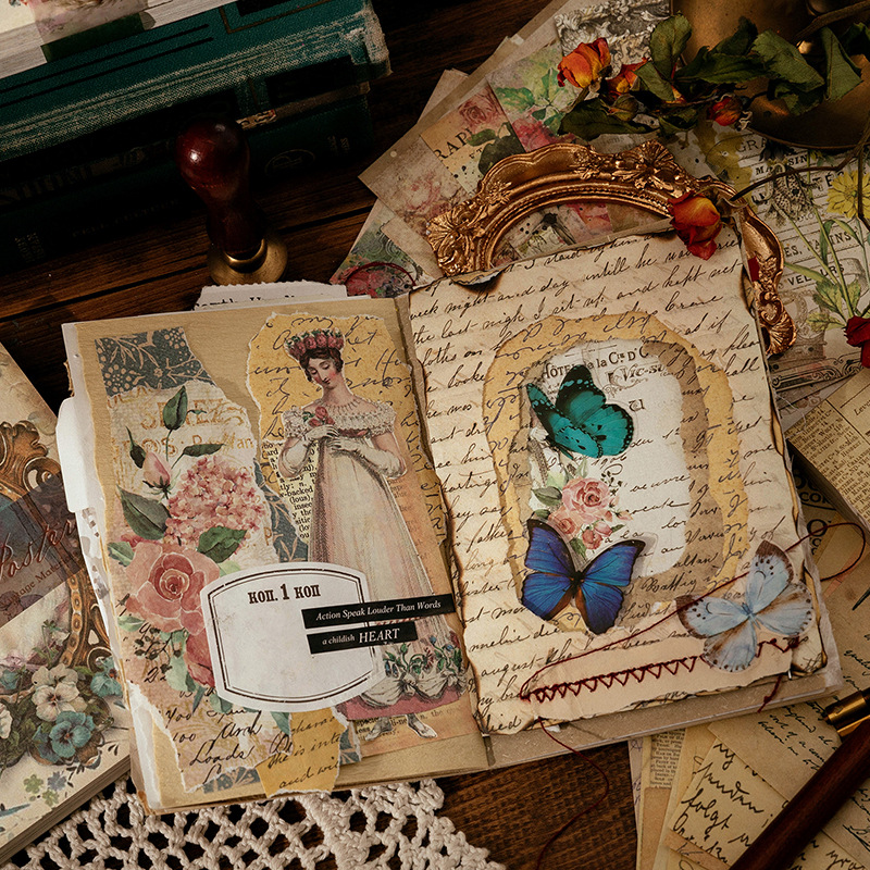 100 folhas vintage ins padrão  - Vintage Fashion Magazines avaliação e preço