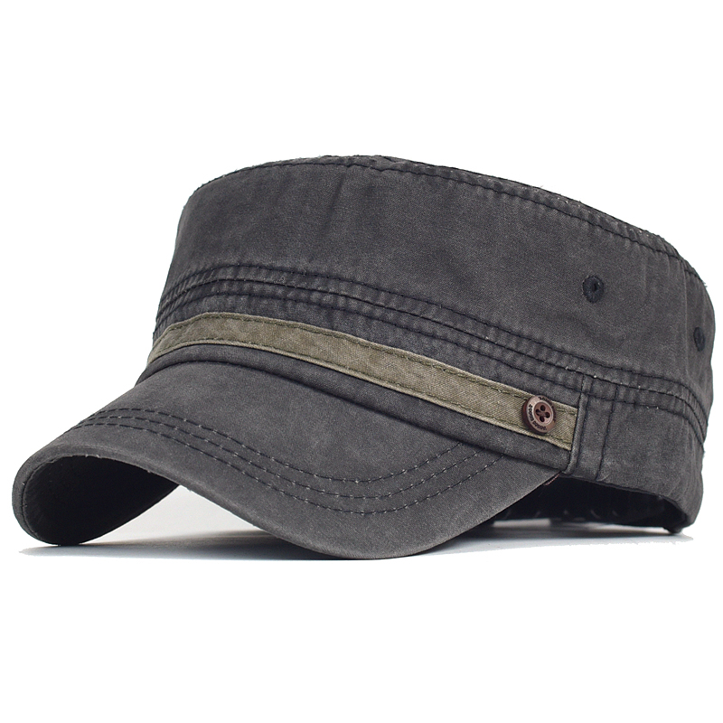 Boné militar de algodão lavado - Vintage Fashion Hats avaliação e preço