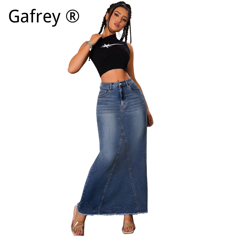 Saia Midi Jeans Feminina de Ci - Vintage Fashion Jeans avaliação e preço
