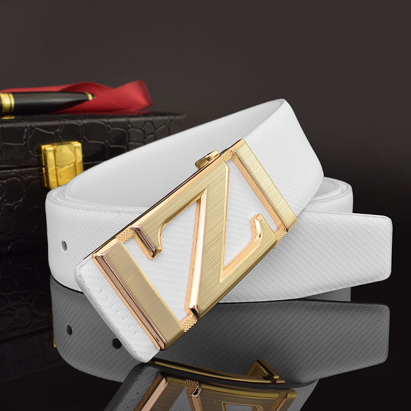 Novo cinto masculino branco de - Z Vintage Fashion avaliação e preço