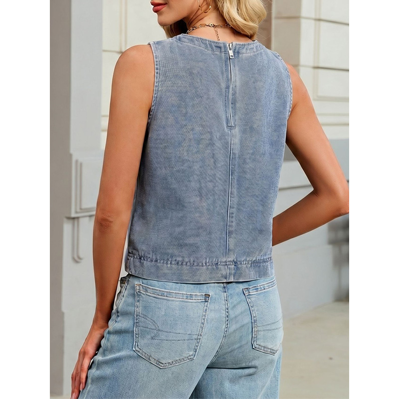 Colete Jeans Feminino Casual B - Vintage Fashion Jeans avaliação e preço